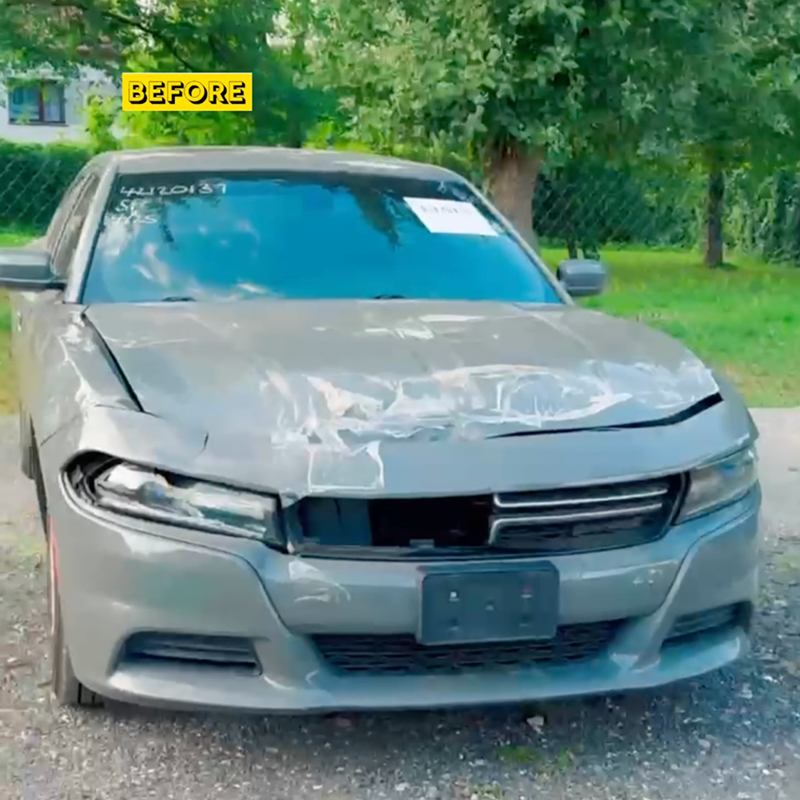 Dodge Charger przed renowacją - uszkodzony samochód z aukcji USA